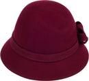 Sakkas Molly Vintage Style Wool Cloche Hat