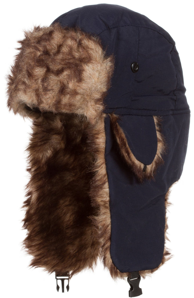 Sakkas Jamie Unisex Faux Fur Nylon Trooper Hat