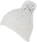 Sakkas Greer Unisex Heathered Textured Knit Pom Pom Beanie Hat