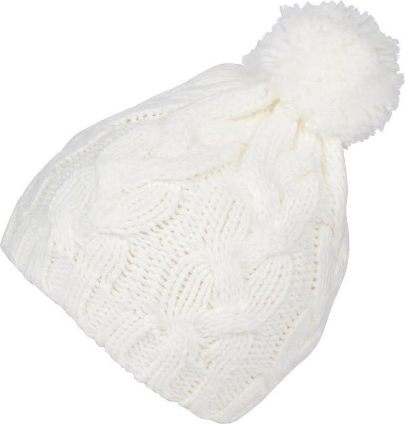 Sakkas Tabb Unisex Cable Knit Pom Pom Bobble Beanie Hat