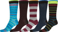 Sakkas Avi Men's Classic Patterned and Colorful Design Dress Socks Asst 5-packs#color_ Style9