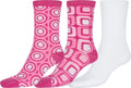 Sakkas Bahar Womens Cute Colorful Design Crew High Socks Assorted 3-packs#color_ Style1