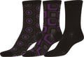 Sakkas Bahar Womens Cute Colorful Design Crew High Socks Assorted 3-packs#color_ Style5