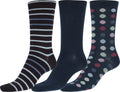 Sakkas Bahar Womens Cute Colorful Design Crew High Socks Assorted 3-packs#color_ Style10