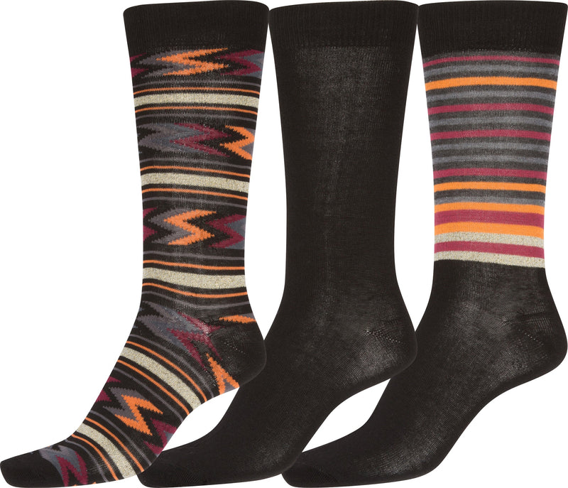 Sakkas Alpa Womens Cute Colorful Design Knee High Socks Assorted 3-packs