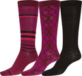 Sakkas Bina Womens Cute Colorful Design Knee High Socks Assorted 3-packs#color_ Style9