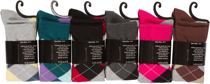 Sakkas Women's Cotton Blend Knee High Socks Assorted Pack