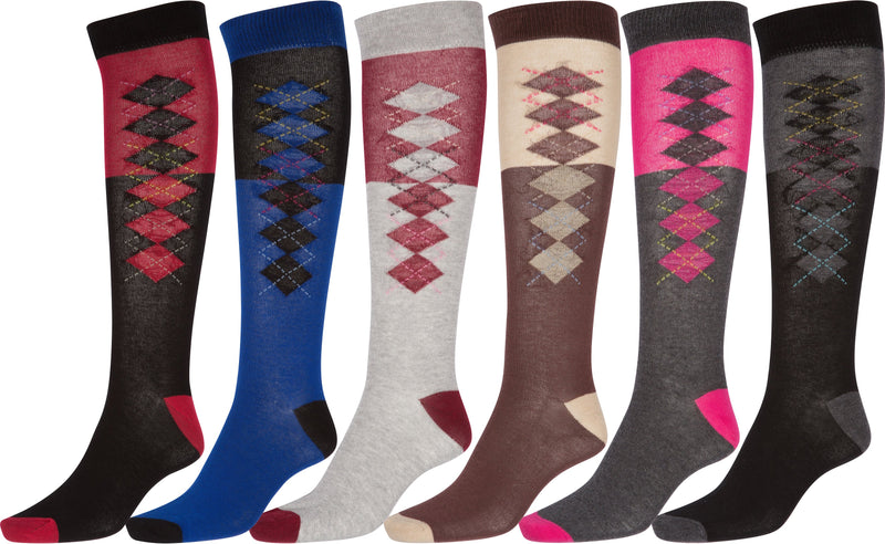 Sakkas Women's Cotton Blend Knee High Socks Assorted Pack