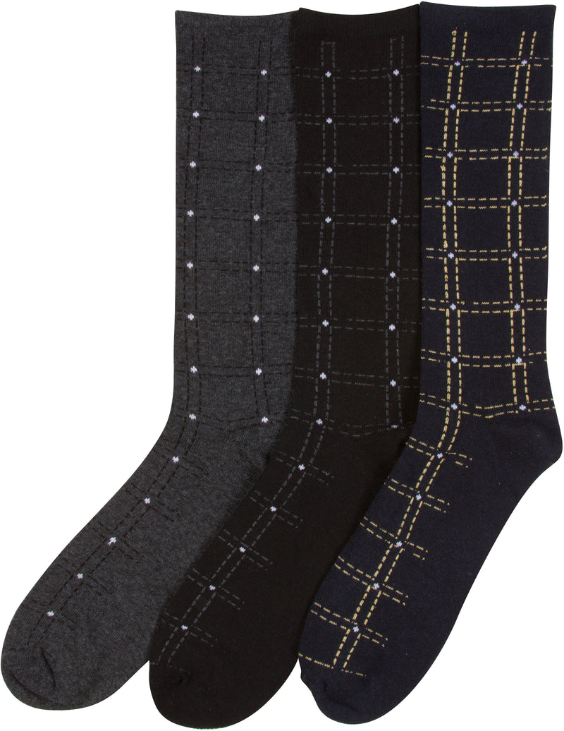 Sakkas Aayu Men's Classic Patterned and Colorful Design Dress Socks Asst 3-packs