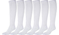 Sakkas Ladies Cute Colorful Design or Solid Knee High Socks Assorted 6-Pack#color_Jacquard White