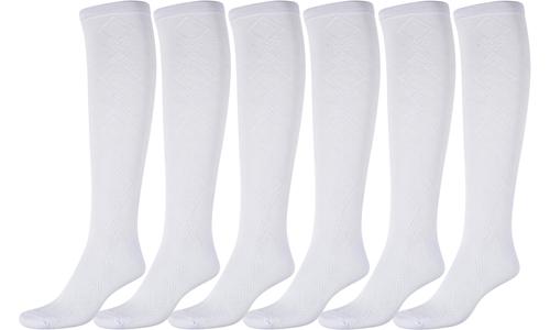 Sakkas Ladies Cute Colorful Design or Solid Knee High Socks Assorted 6-Pack