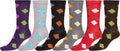 Sakkas Women's Poly Blend Soft and Stretchy Crew Pattern Socks Assorted 6-pack#color_ArgyleJ