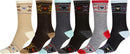Sakkas Women's Poly Blend Soft and Stretchy Crew Pattern Socks Assorted 6-pack