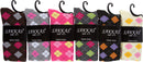 Sakkas Ladies Cute Colorful Design or Solid Knee High Socks Assorted 6-Pack