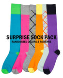 Sakkas Ladies Cute Colorful Design or Solid Knee High Socks Assorted 6-Pack