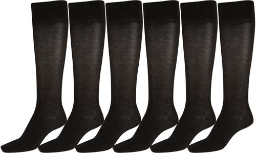 Sakkas Ladies Cute Colorful Design or Solid Knee High Socks Assorted 6-Pack