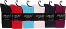 Sakkas Ladies Cute Colorful Design or Solid Knee High Socks Assorted 6-Pack