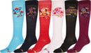 Sakkas Ladies Cute Colorful Design or Solid Knee High Socks Assorted 6-Pack