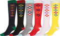 Sakkas Ladies Cute Colorful Design or Solid Knee High Socks Assorted 6-Pack#color_Argyle3