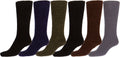 Sakkas Womens Extra Soft Fuzzy Knee High Assorted Pattern Socks 6-Pack#color_Plain2AsstColors