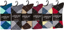 Sakkas Ladies Cute Colorful Design or Solid Knee High Socks Assorted 6-Pack