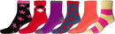 Sakkas Super Soft Anti-Slip Fuzzy Ankle Socks Value Assorted 6-Pack