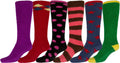 Sakkas Womens Super Soft Anti-Slip Fuzzy Knee High Socks Value Assorted 6-Pack#color_16803-pack4