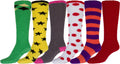 Sakkas Womens Super Soft Anti-Slip Fuzzy Knee High Socks Value Assorted 6-Pack#color_16803-pack7