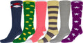 Sakkas Womens Super Soft Anti-Slip Fuzzy Knee High Socks Value Assorted 6-Pack#color_16803-pack8