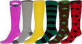 Sakkas Womens Super Soft Anti-Slip Fuzzy Knee High Socks Value Assorted 6-Pack#color_16803-pack9
