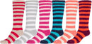 Sakkas Womens Super Soft Anti-Slip Fuzzy Knee High Socks Value Assorted 6-Pack