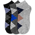 Sakkas Women's Poly Blend Soft and Stretchy Low cut Pattern Socks Asst 6-Pack#color_ArgyleB