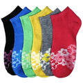 Sakkas Women's Poly Blend Soft and Stretchy Low cut Pattern Socks Asst 6-Pack#color_Fantasy