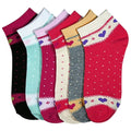 Sakkas Women's Poly Blend Soft and Stretchy Low cut Pattern Socks Asst 6-Pack#color_Grace