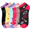 Sakkas Women's Poly Blend Soft and Stretchy Low cut Pattern Socks Asst 6-Pack#color_Tango-Multicolored