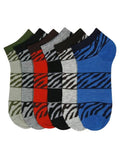 Sakkas Women's Poly Blend Soft and Stretchy Low cut Pattern Socks Asst 6-Pack#color_Zebra2