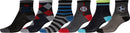 Sakkas Boy's Playful Pattern Assorted Crew Socks 6-Pack