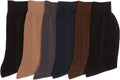 Sakkas Mens Ribbed Pattern Dress Socks Value 6-Pack#color_Assorted Colors