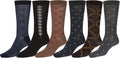 Sakkas Mens Pattern Dress Socks Value Assorted 6-Pack#color_Multicolored