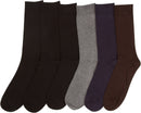 Sakkas Men's Cotton Blend Ribbed Dress Socks Value 6-Pack
