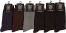 Sakkas Men's Cotton Blend Ribbed Dress Socks Value 6-Pack