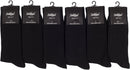 Sakkas Men's Cotton Blend Ribbed Dress Socks Value 6-Pack