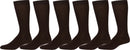 Sakkas Men's Cotton Blend Ribbed Dress Socks Value 6-Pack