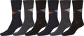Sakkas Men's Stripe Diamond Cotton Poly Blend Dress Socks Value 6-Pack#color_Stripe Diamond