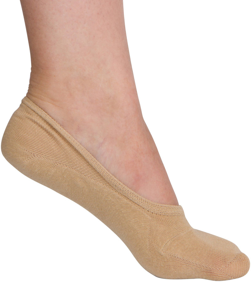 Sakkas Women's Footies Solid Shoe Foot Invisible Liner No Show Socks - 4 Pack