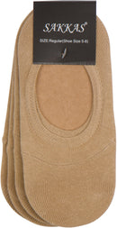 Sakkas Women's Footies Solid Shoe Foot Invisible Liner No Show Socks - 4 Pack