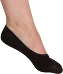 Sakkas Women's Footies Solid Shoe Foot Invisible Liner No Show Socks - 4 Pack