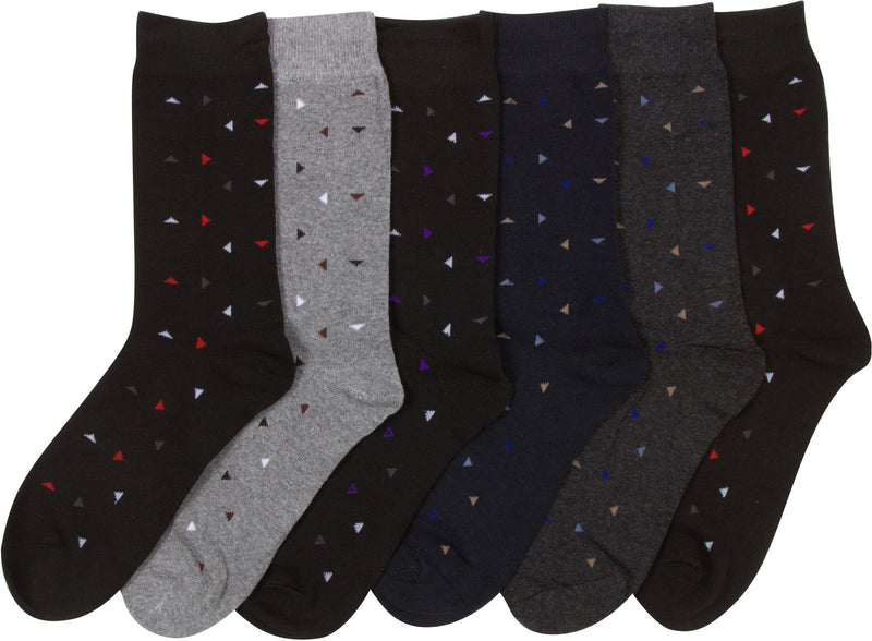 Sakkas Men's Patterned Dress Socks Value 6-Pack