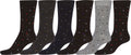Sakkas Men's Patterned Dress Socks Value 6-Pack#color_Fleck10