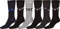 Sakkas Men's Patterned Dress Socks Value 6-Pack#color_Stripe11